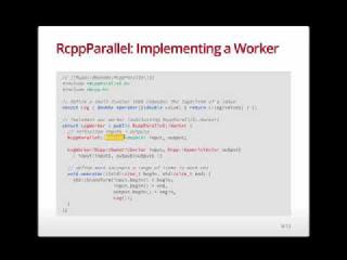 RcppParallel Overview | RStudio Webinar - 2016