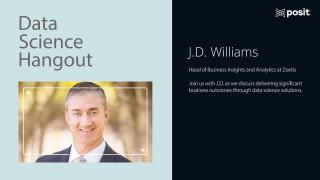 JD Williams @ Zoetis | 6-steps for POC to production & long-term value | Data Science Hangout